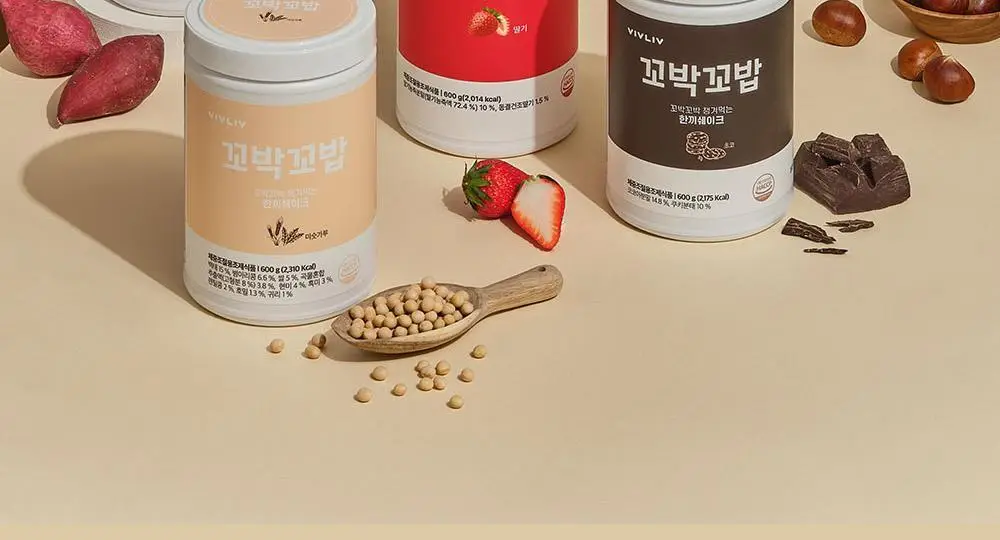 [심으뜸PICK] 비브리브 꼬박꼬밥 단백질쉐이크 600g 2통+보틀 증정 기획 상세페이지 4